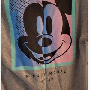 Disney Neff Men’s Medium Mickey Mouse Est. 1928 Grey With Front & Back Graphics